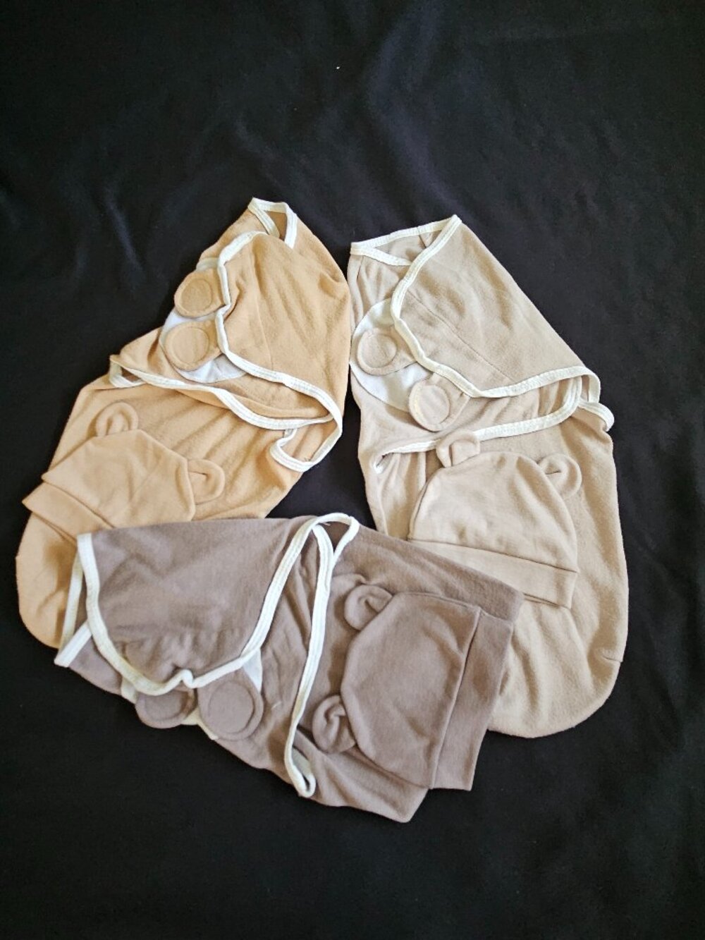 Newborn Swaddle Me Wraps Set of 3